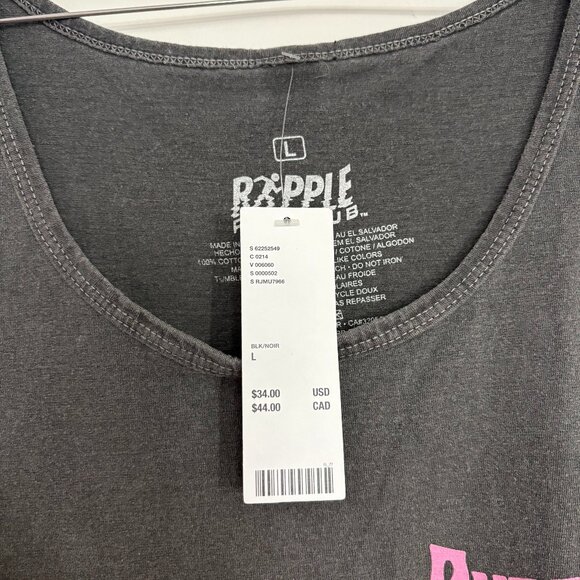 Urban Outfitters Ripple Run Club Gray Tank Top Men’s Size Large NWT - Picture 4 of 7
